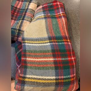 Plaid sweater wrap, could be worn like poncho, over shoulders, beautiful plaid